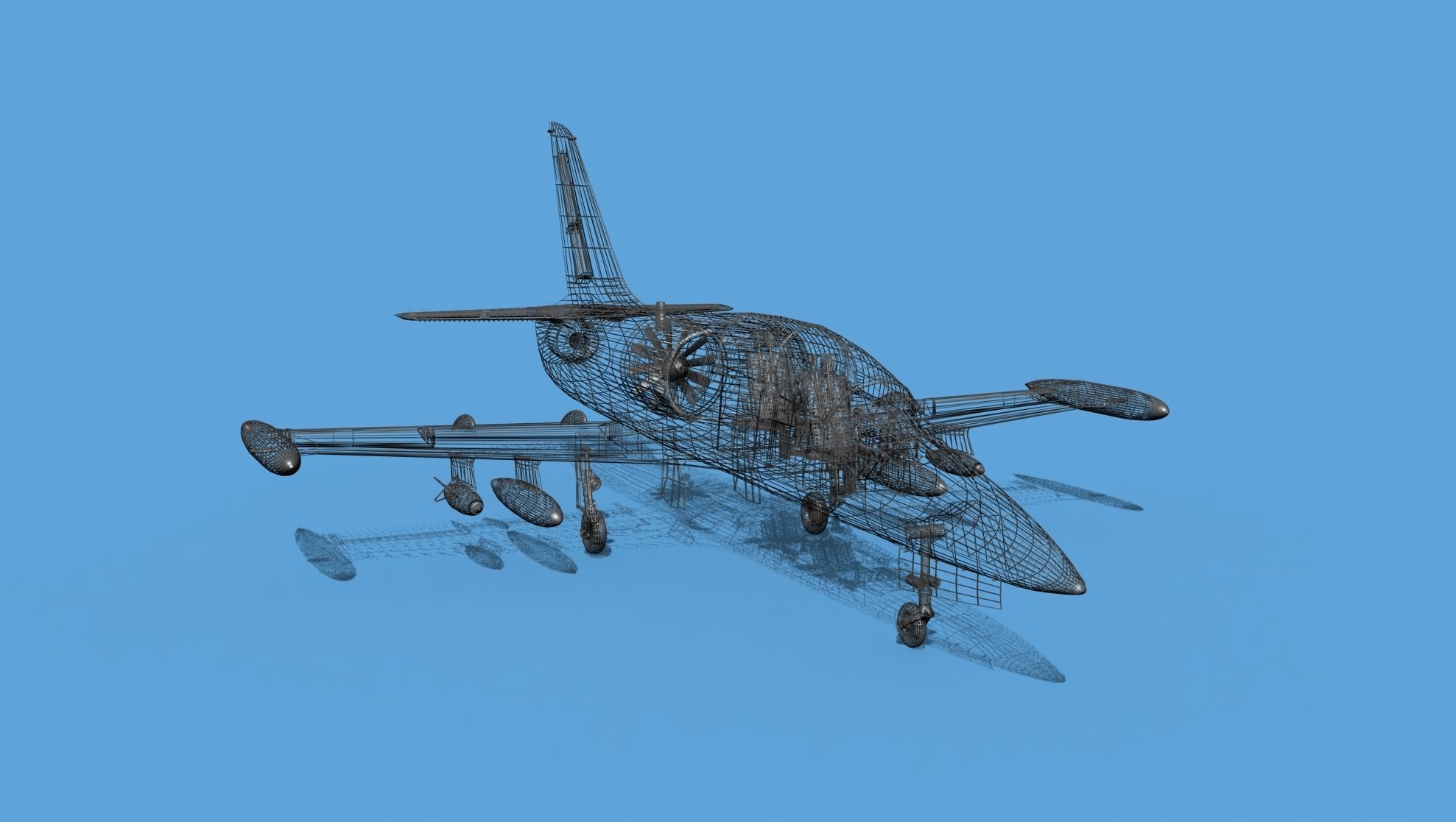 Aero Vodochody L-39C Albatross V08 3D model_12