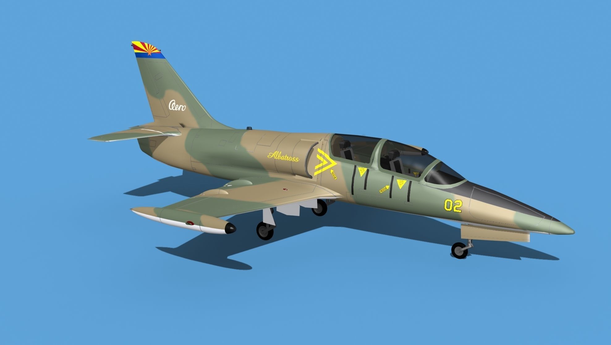 Aero Vodochody L-39C Albatross V08 3D model_3