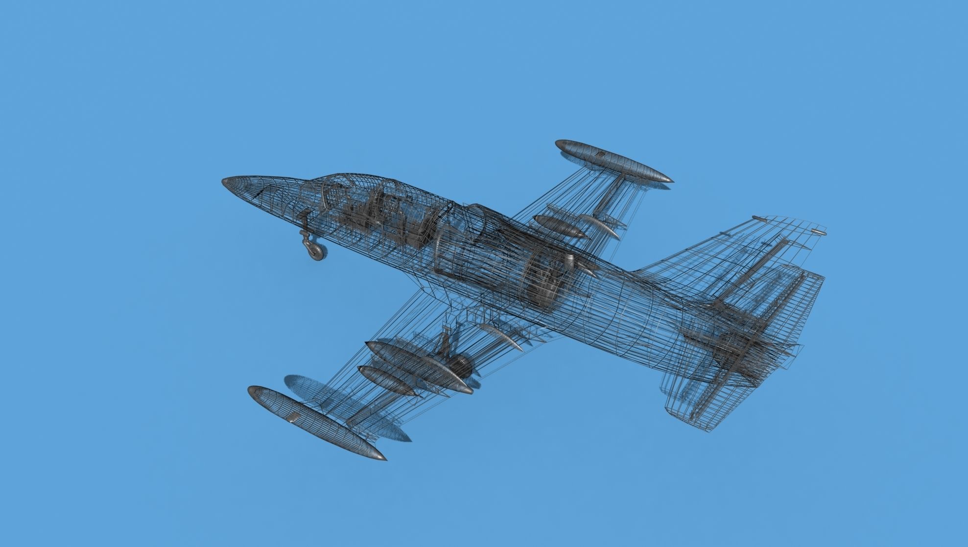 Aero Vodochody L-39C Albatross V08 3D model_15