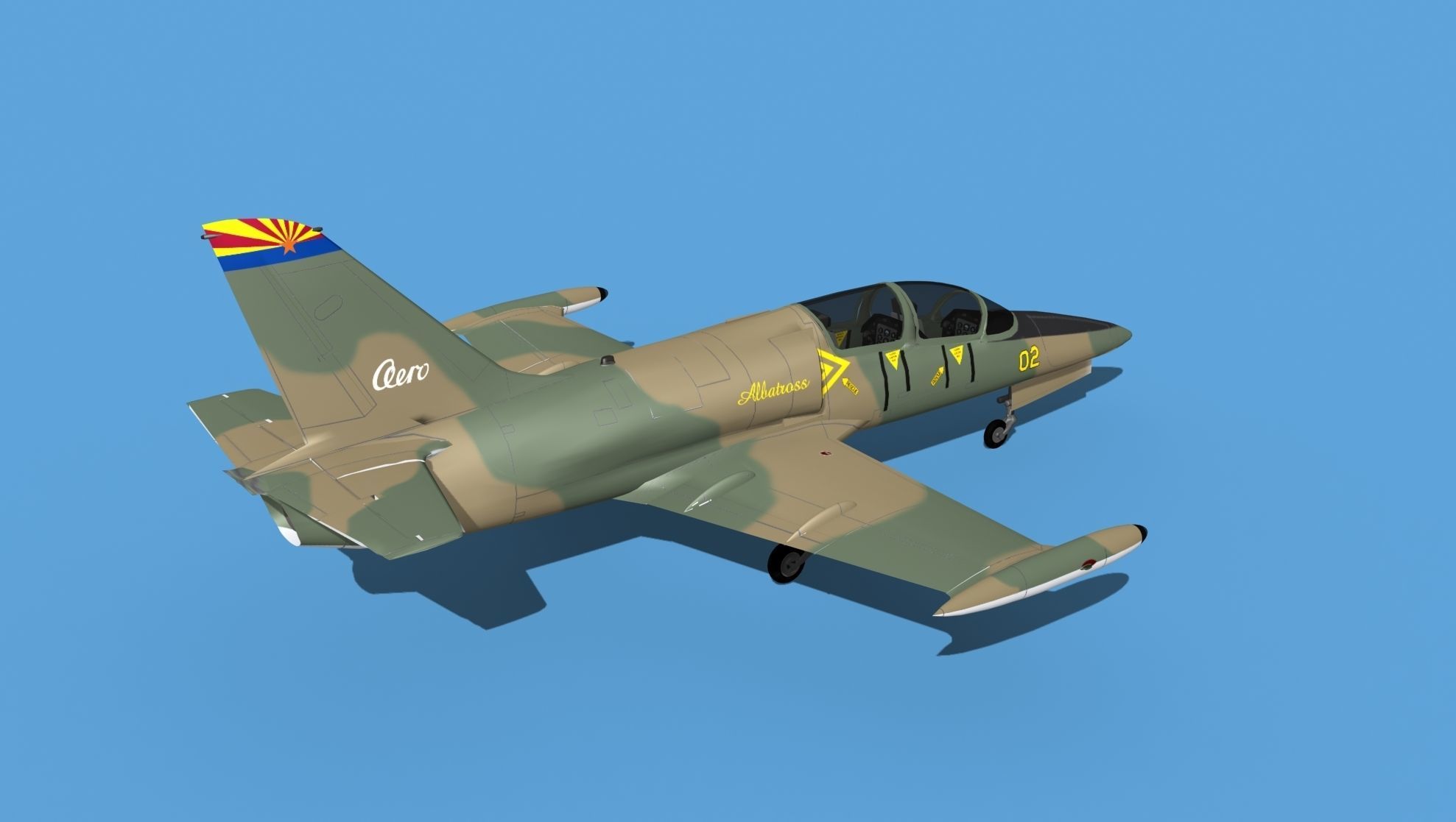 Aero Vodochody L-39C Albatross V08 3D model_5