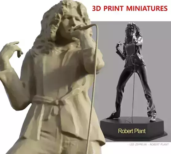 LED ZEPPELIN  ROBERT PLANT - statue  3D print model