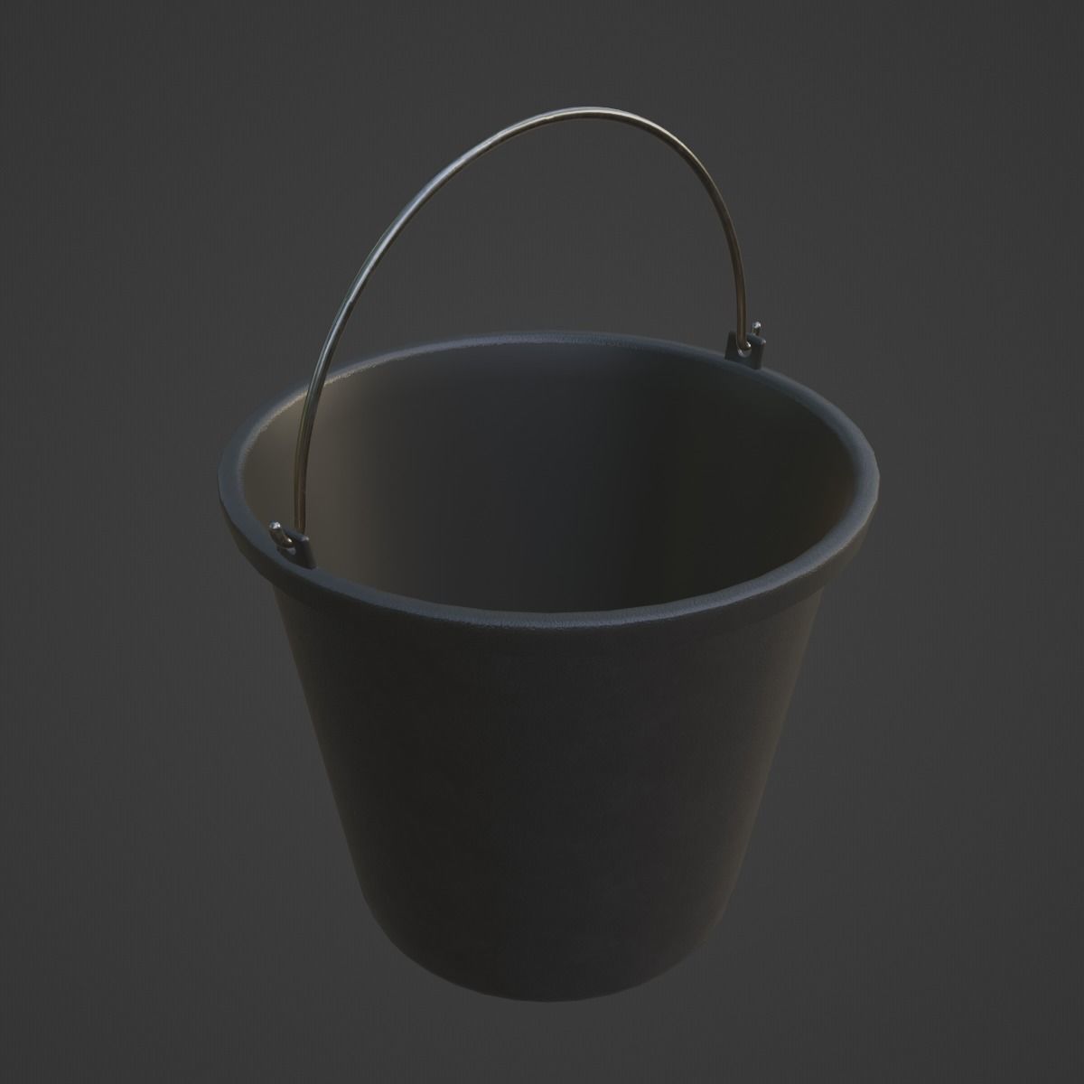 Industrial Plastic Bucket B 01 3D model_6