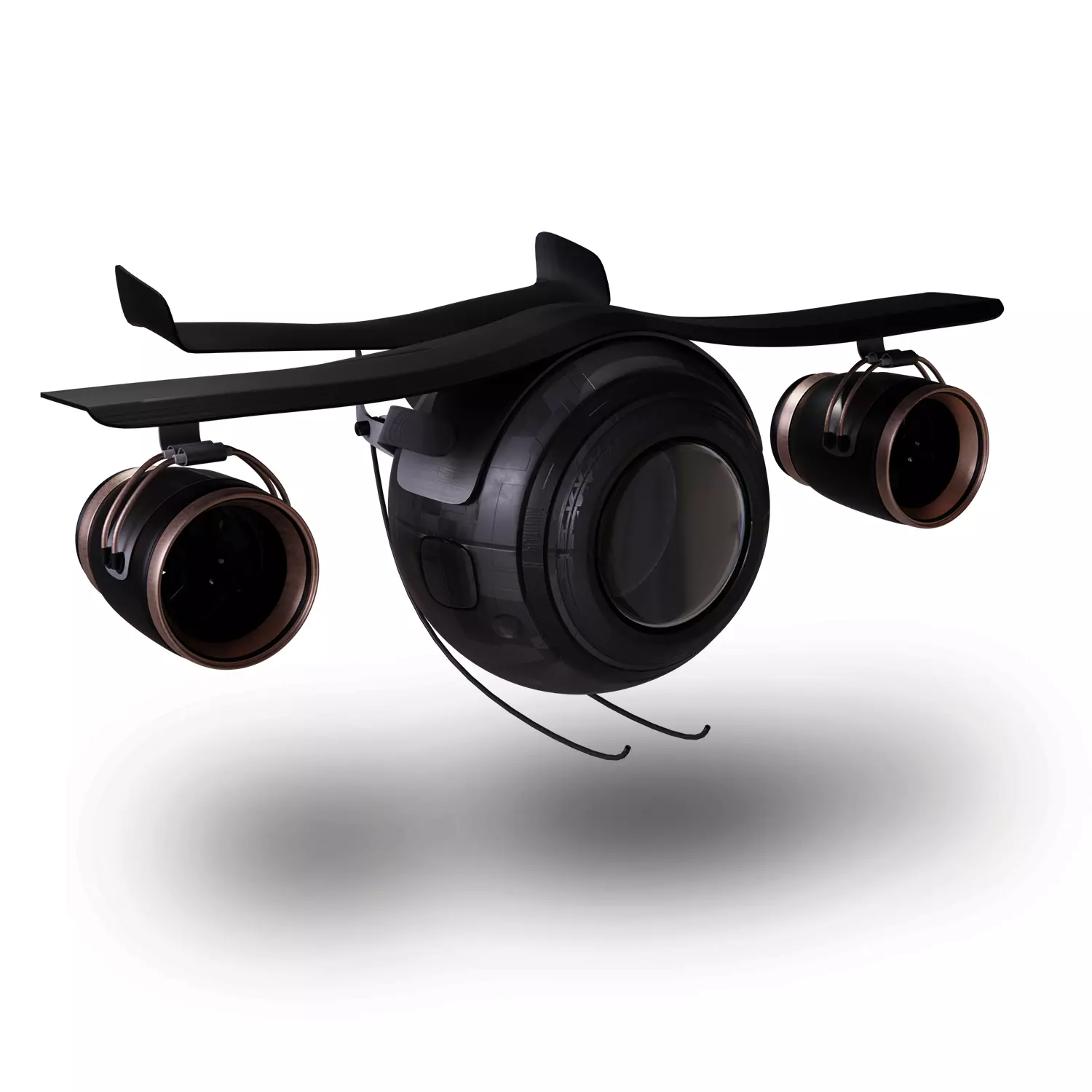 Sci-fi Camera Drone Free 3D model_0