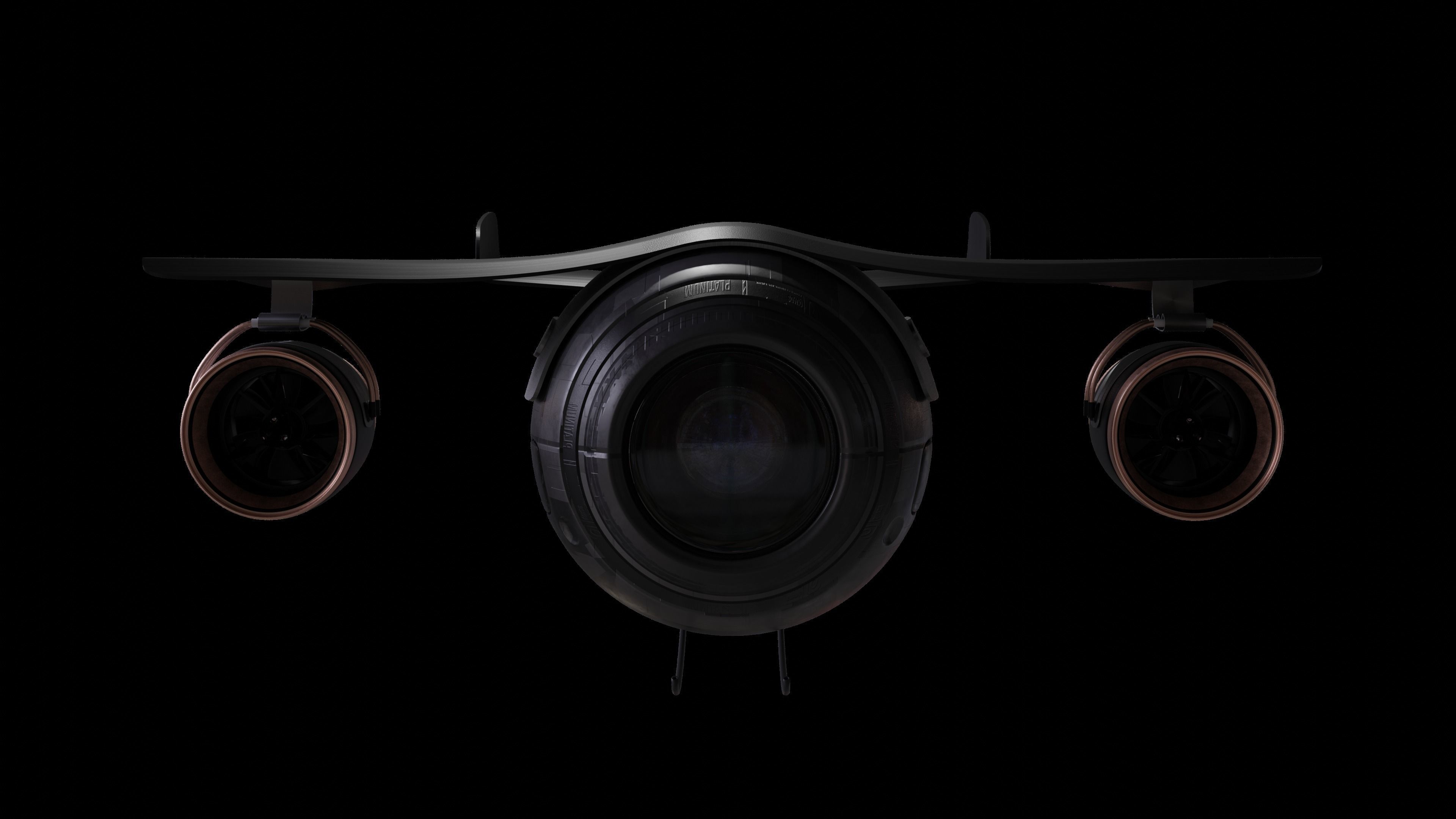 Sci-fi Camera Drone Free 3D model_1