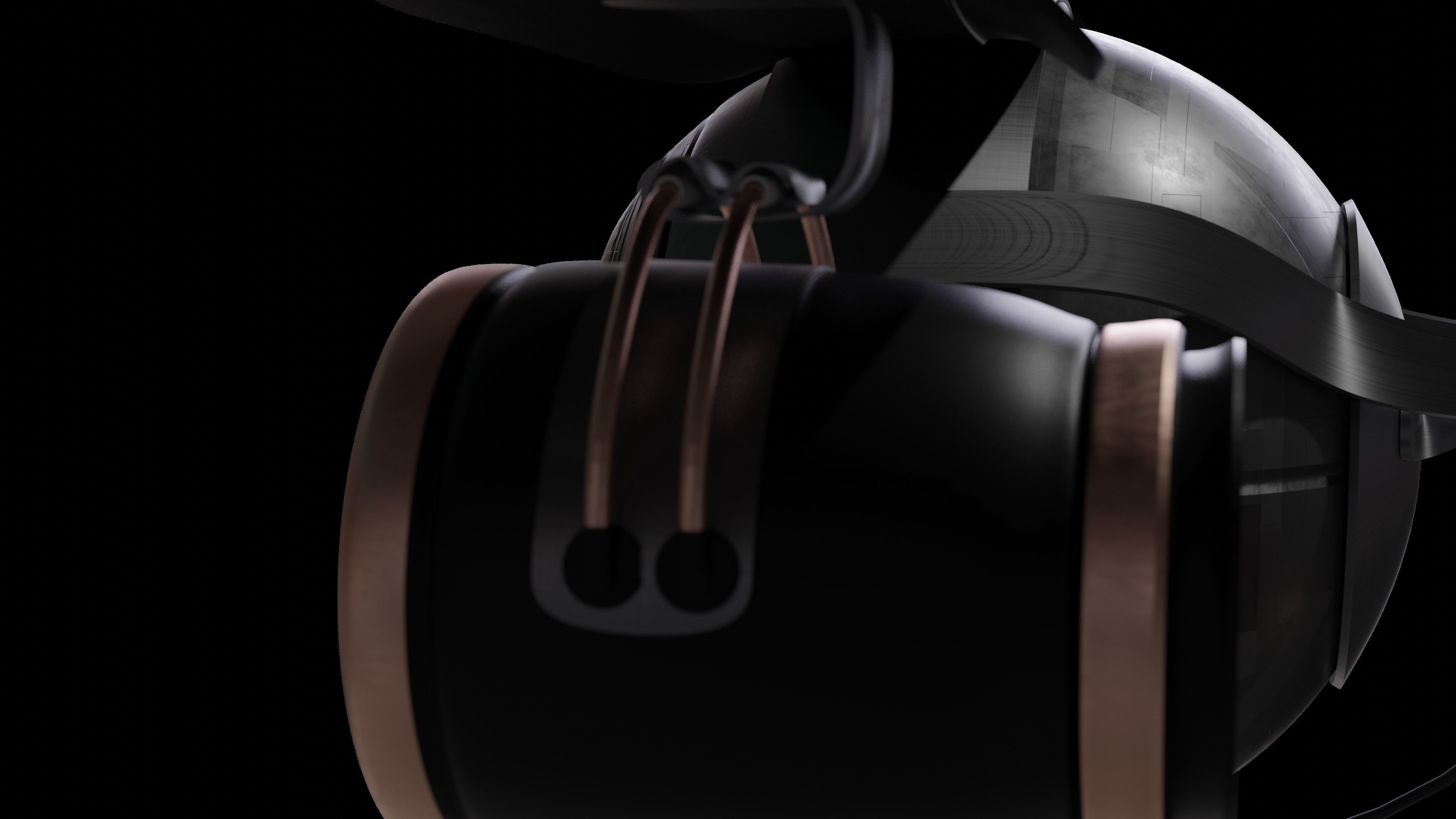 Sci-fi Camera Drone Free 3D model_9