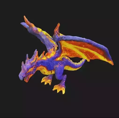 Emberax Fire Dragon 3D Model