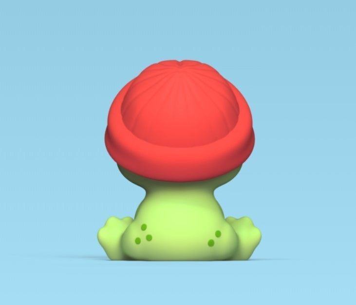 Frog Wooly Hat 3D print model_4