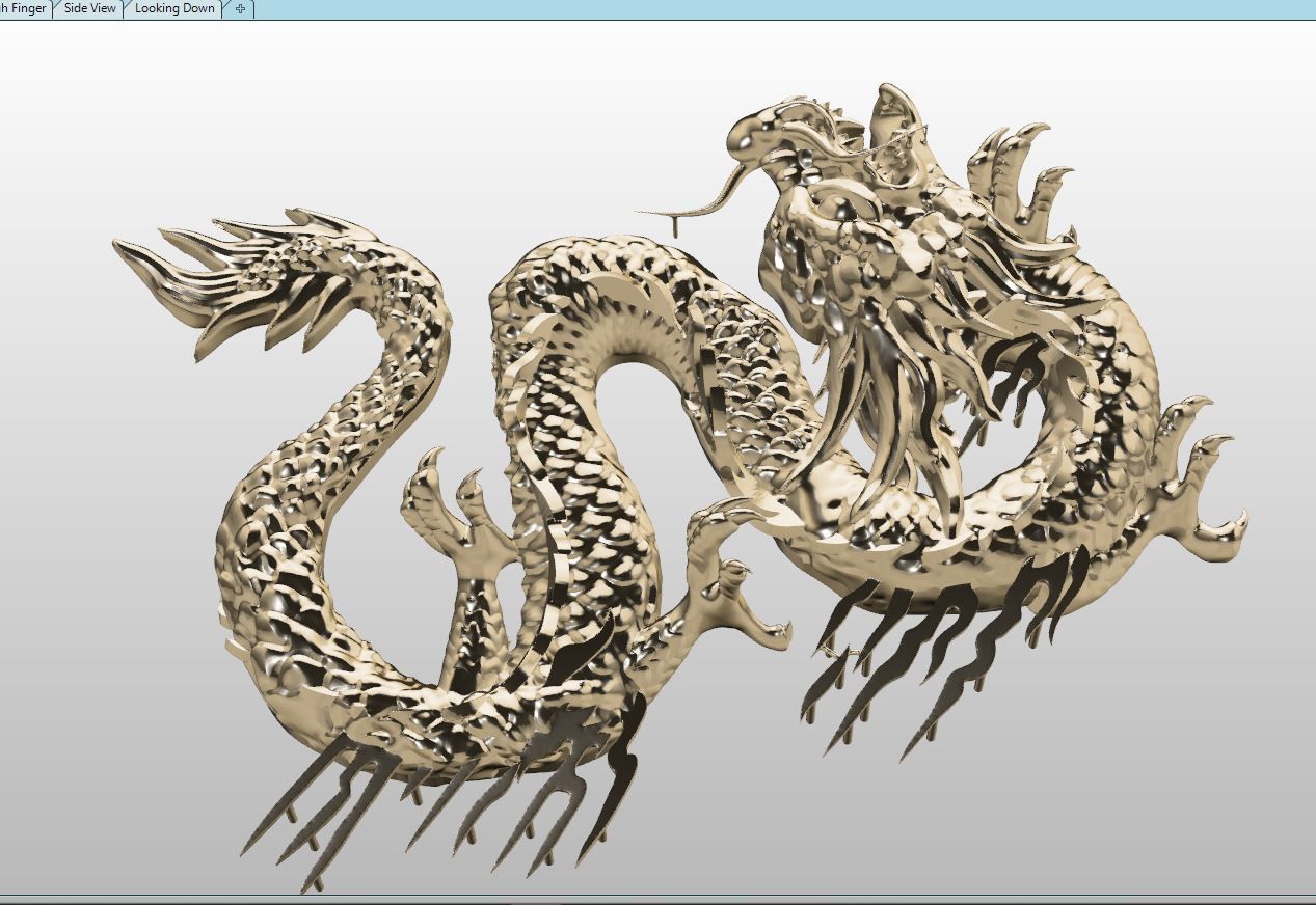 DRAGONE PENDENT with frame final fix 3D print model_10