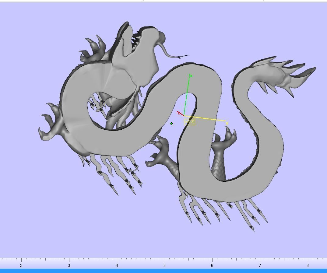 DRAGONE PENDENT with frame final fix 3D print model_6