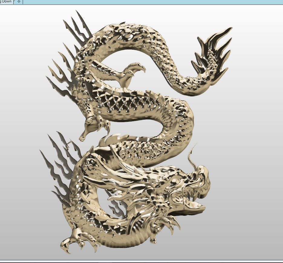 DRAGONE PENDENT with frame final fix 3D print model_12