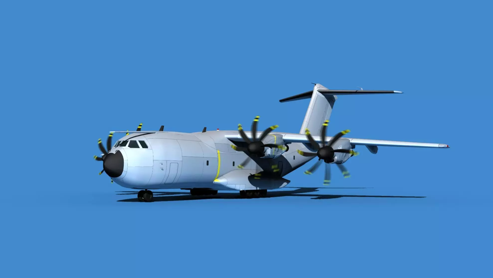 Airbus A-400M Atlas V00 Bare Metal 3D model
