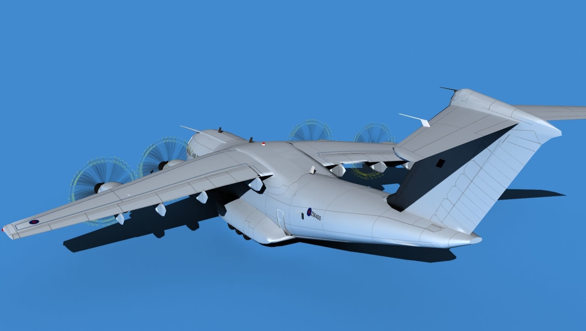 Airbus A-400M Atlas V01 UK 3D model_7