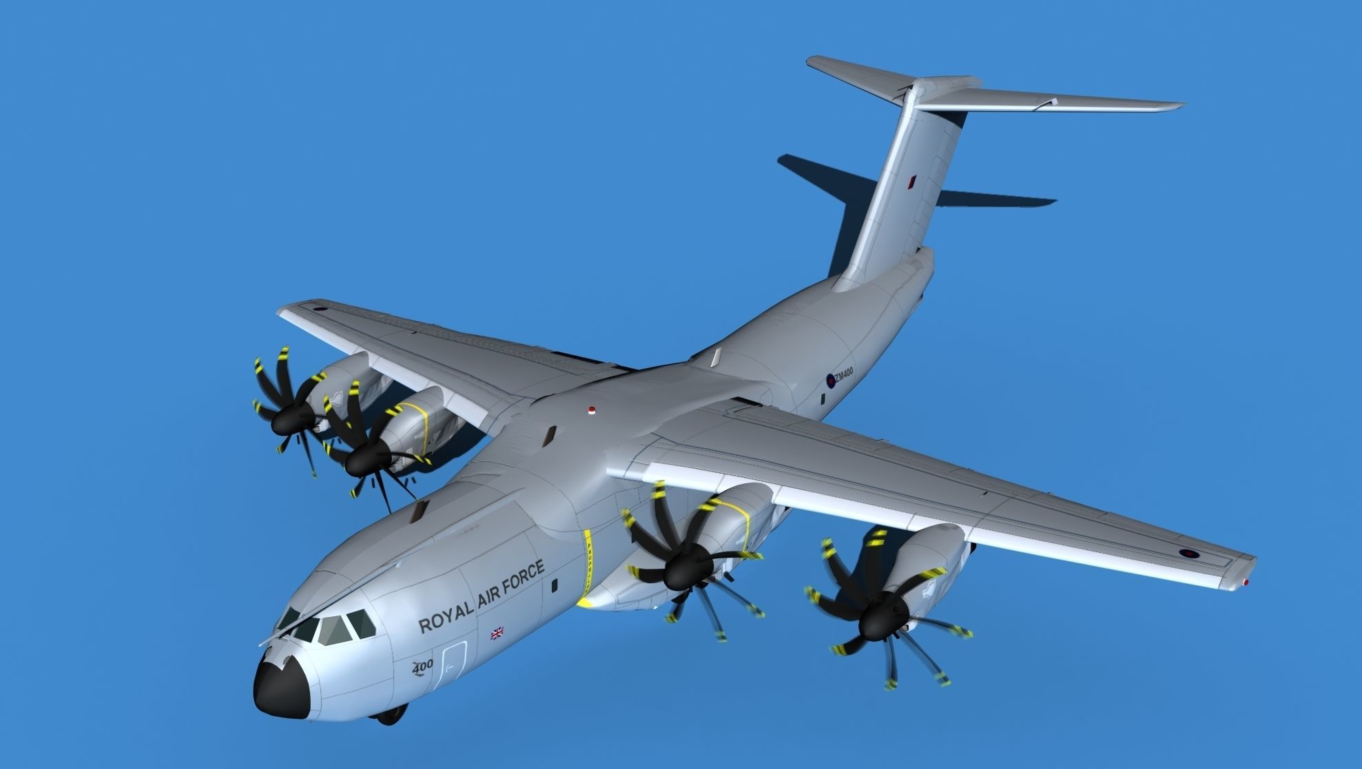 Airbus A-400M Atlas V01 UK 3D model_10