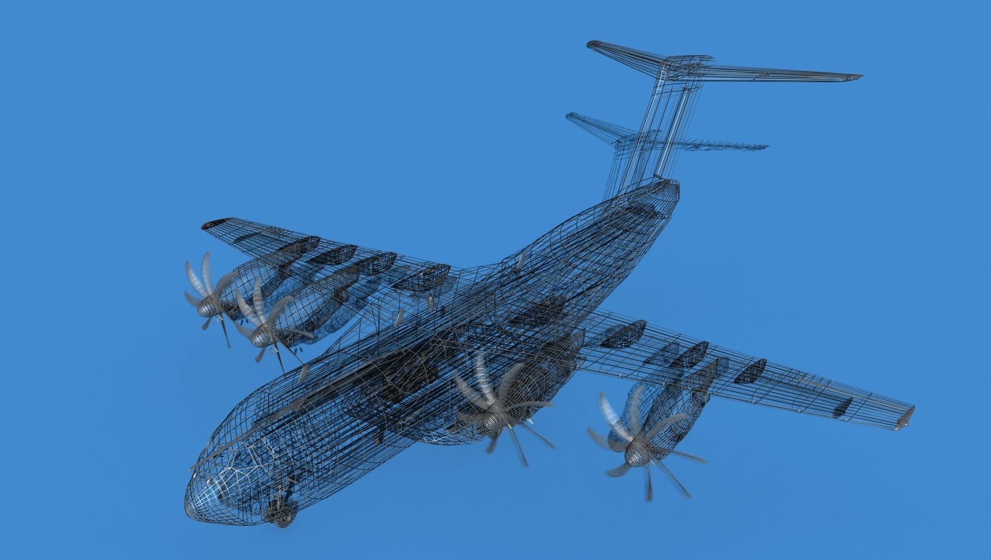 Airbus A-400M Atlas V02 France 3D model_16