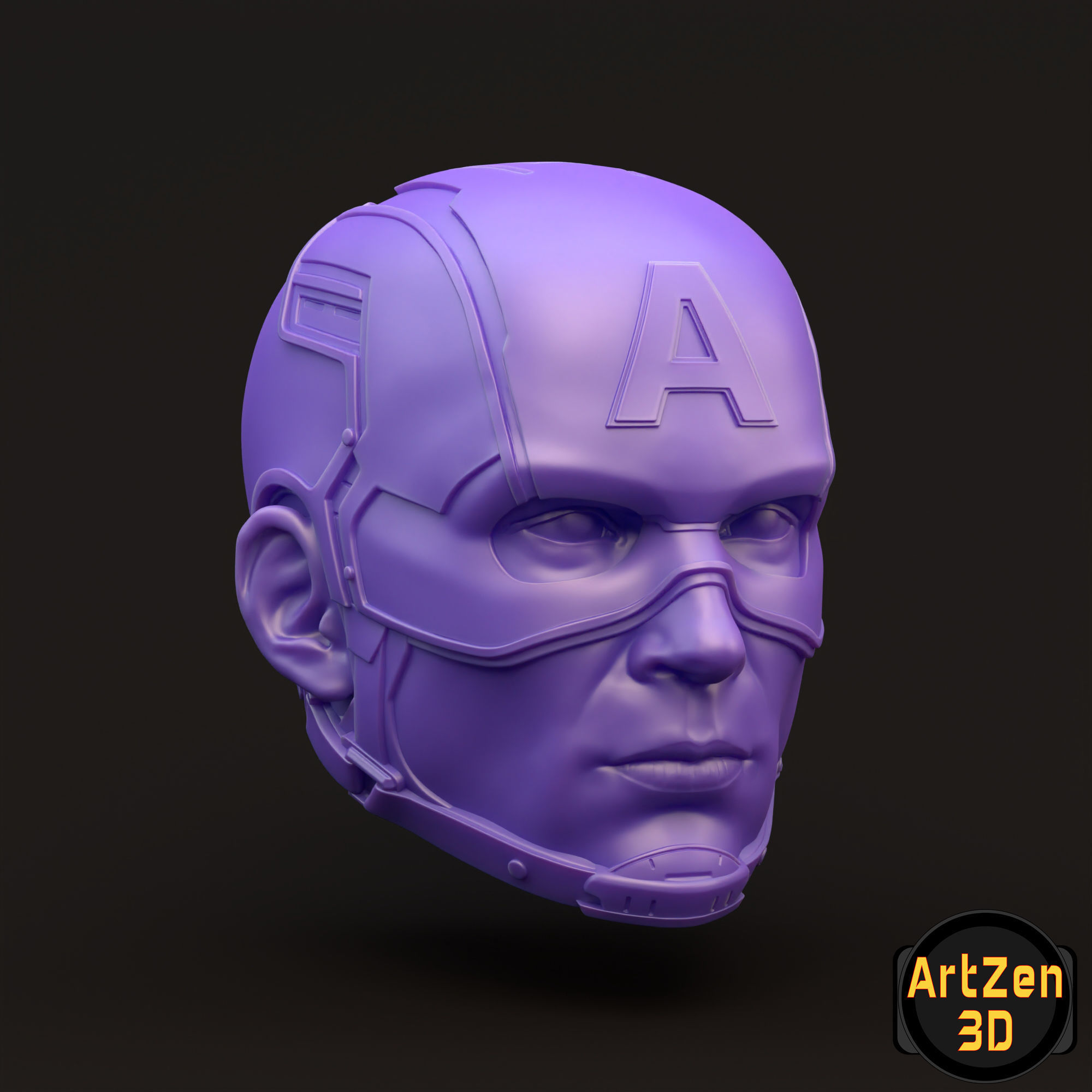 Captain America Steve Rogers 3D printable for action figures 3D print model_17