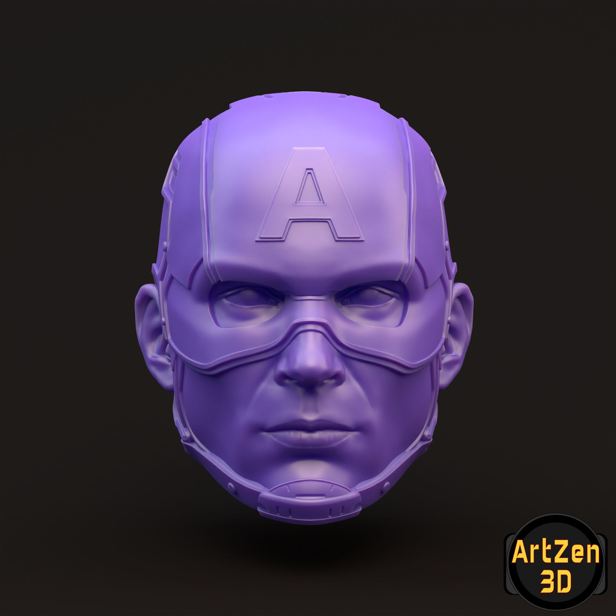 Captain America Steve Rogers 3D printable for action figures 3D print model_16