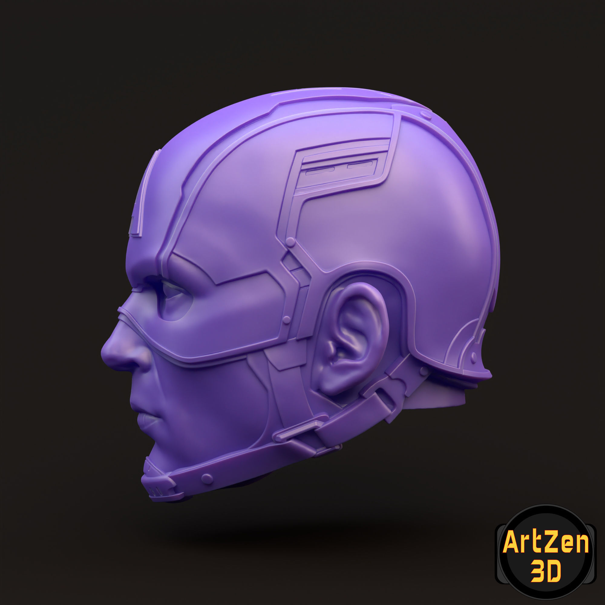 Captain America Steve Rogers 3D printable for action figures 3D print model_22