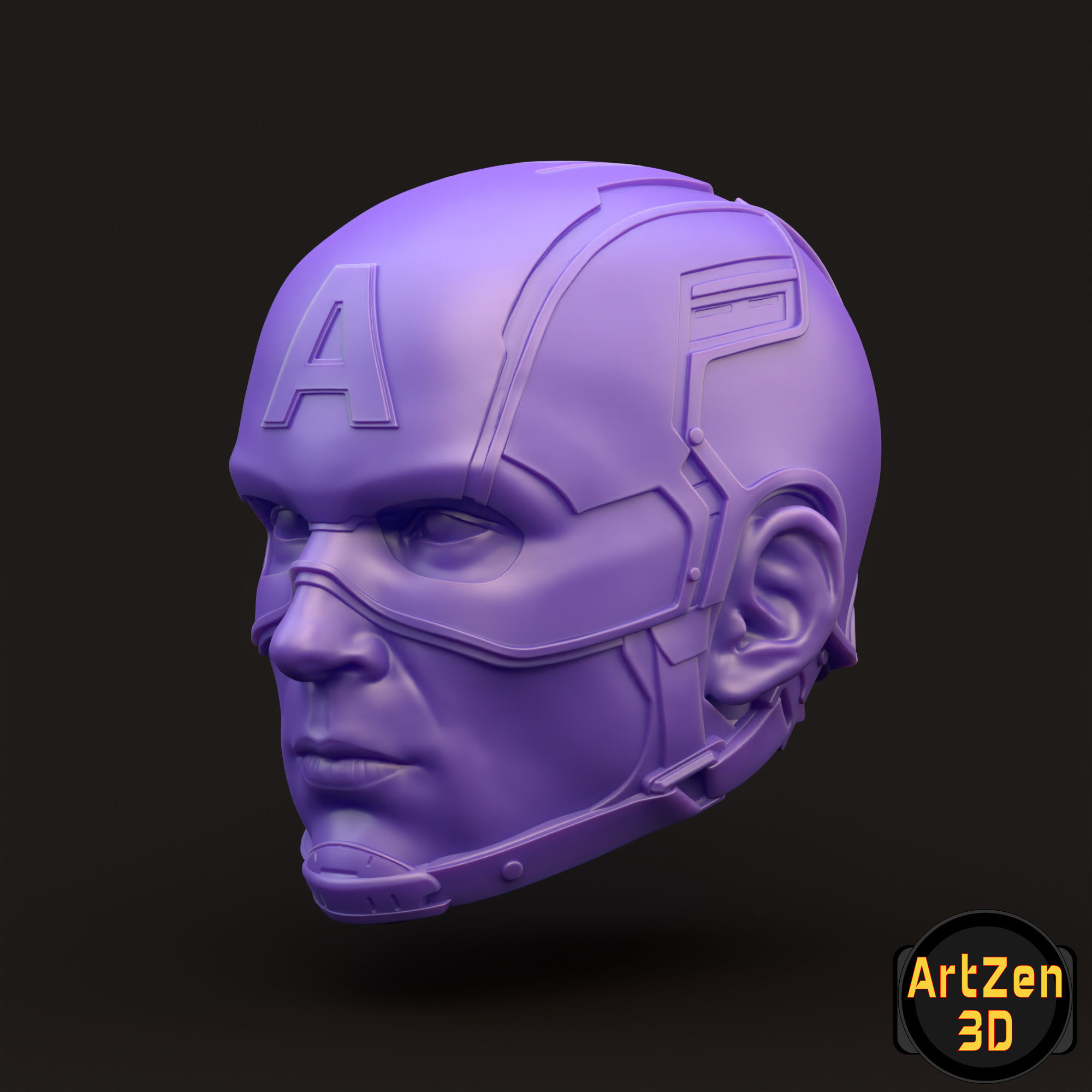 Captain America Steve Rogers 3D printable for action figures 3D print model_23