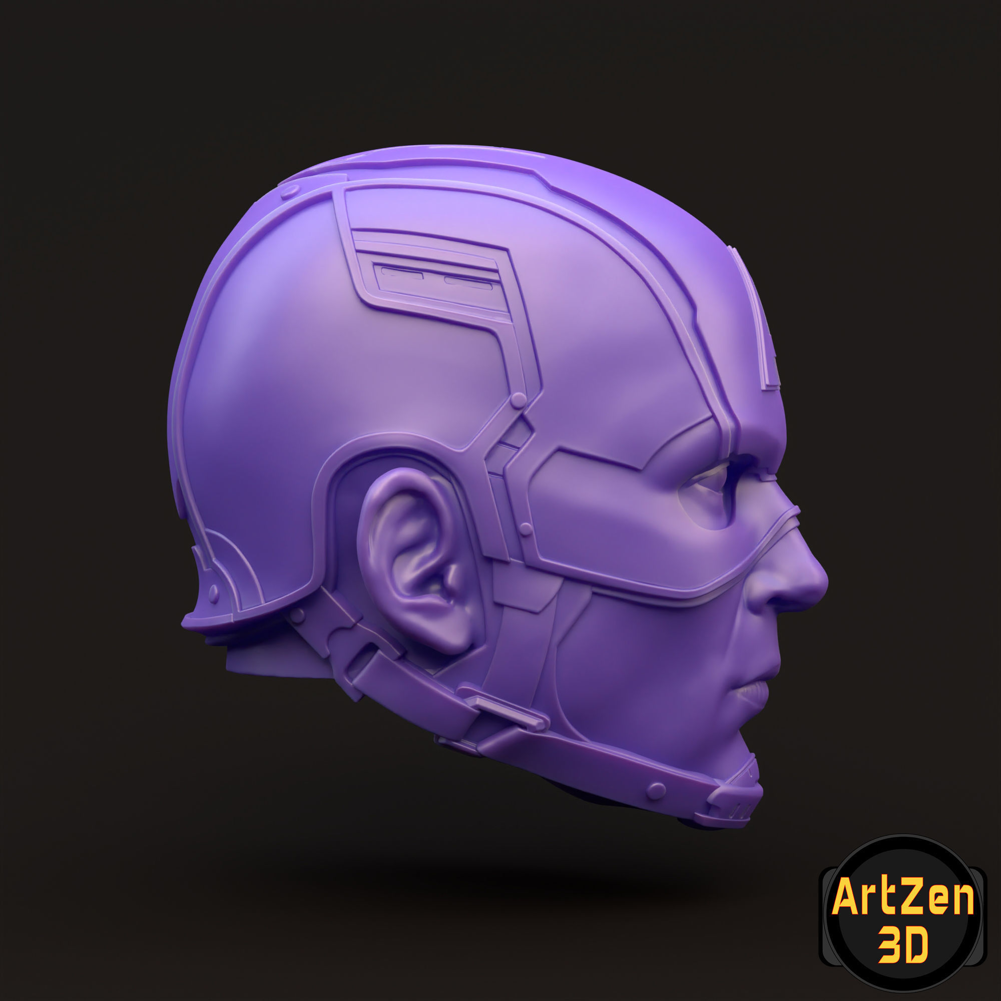 Captain America Steve Rogers 3D printable for action figures 3D print model_18