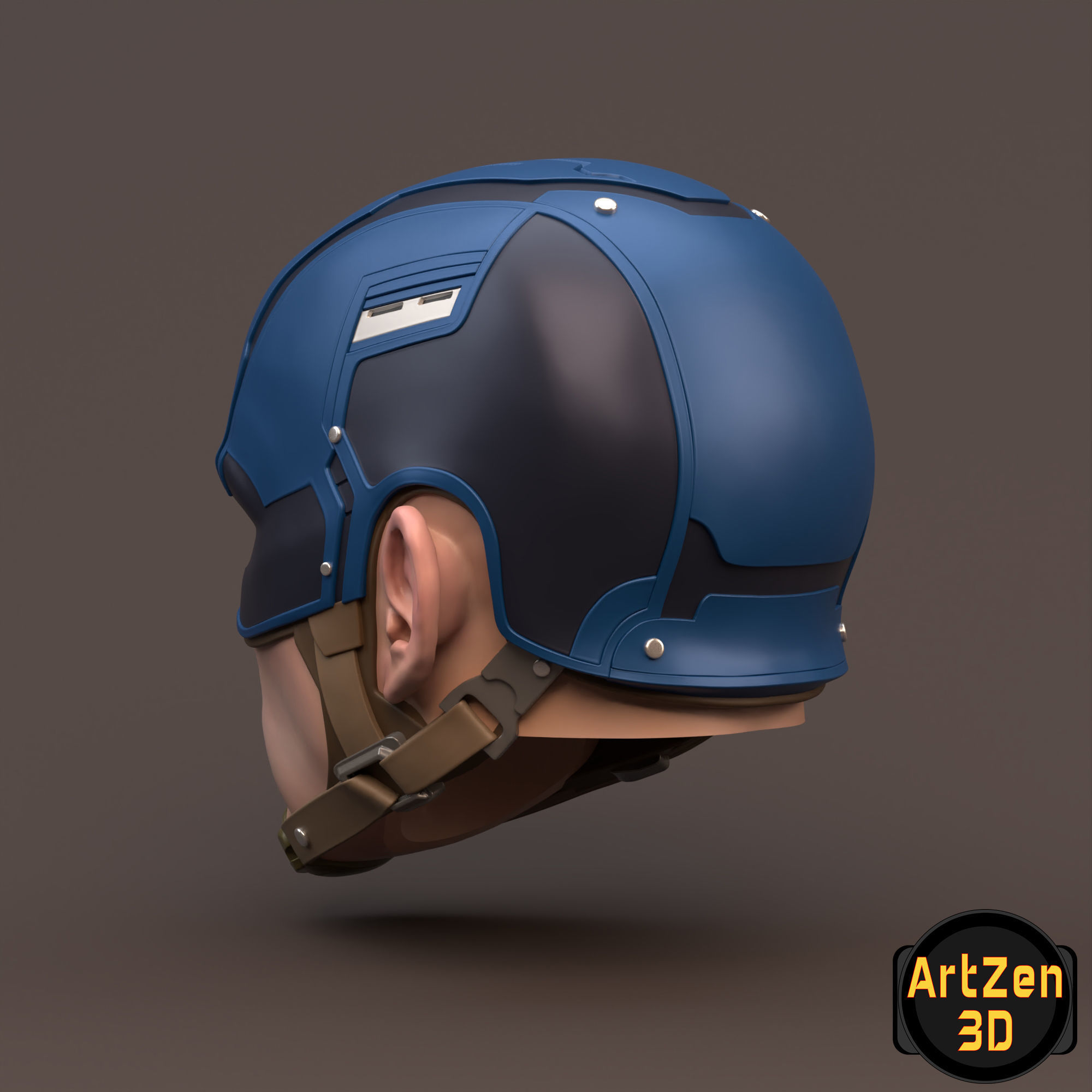 Captain America Steve Rogers 3D printable for action figures 3D print model_5