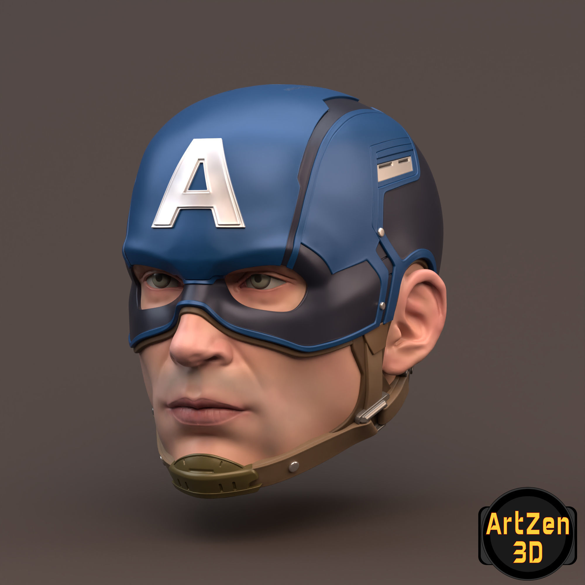 Captain America Steve Rogers 3D printable for action figures 3D print model_7