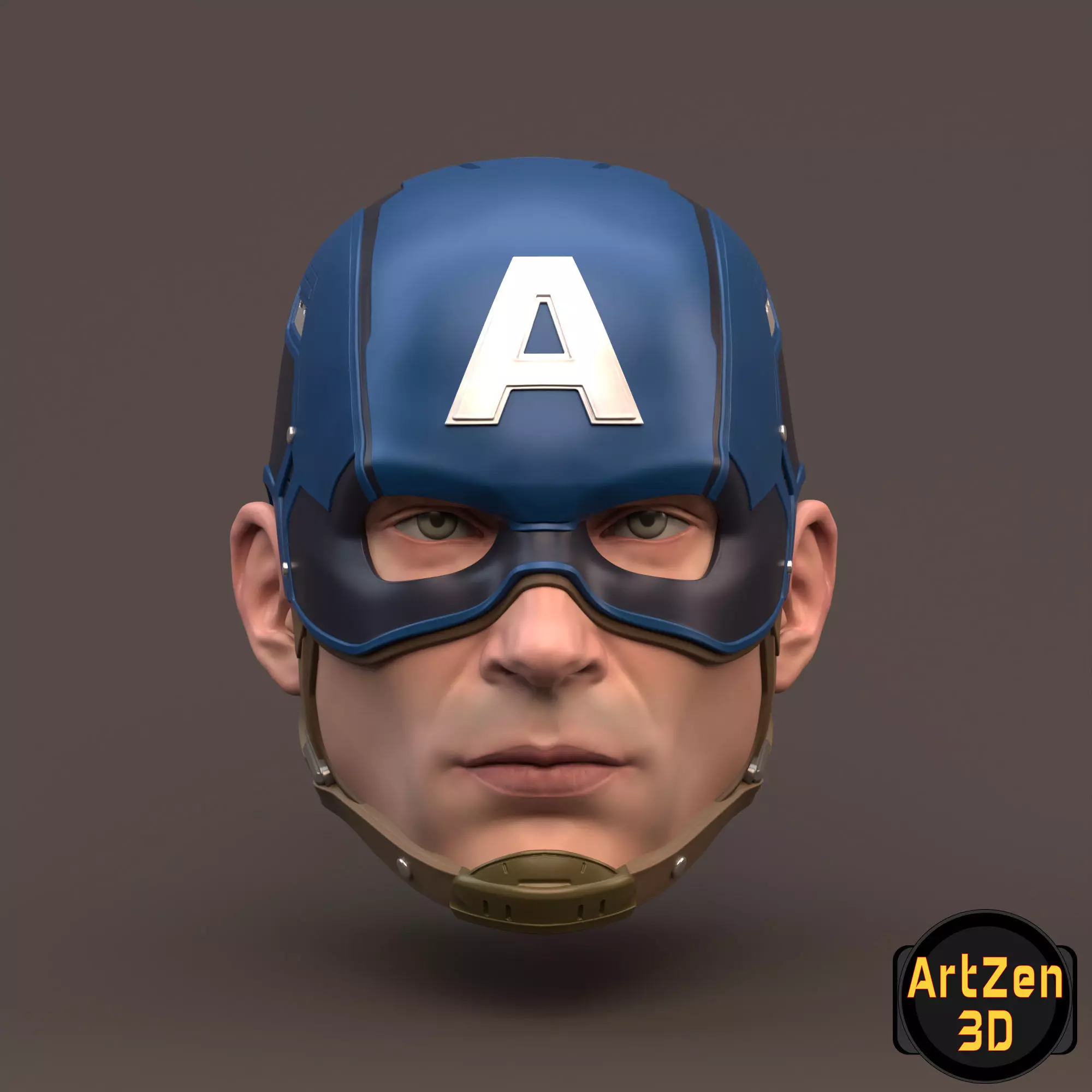 Captain America Steve Rogers 3D printable for action figures 3D print model_0