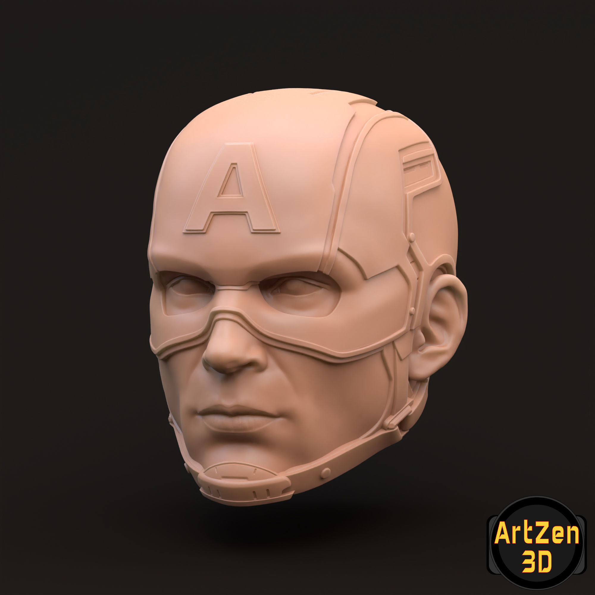 Captain America Steve Rogers 3D printable for action figures 3D print model_15