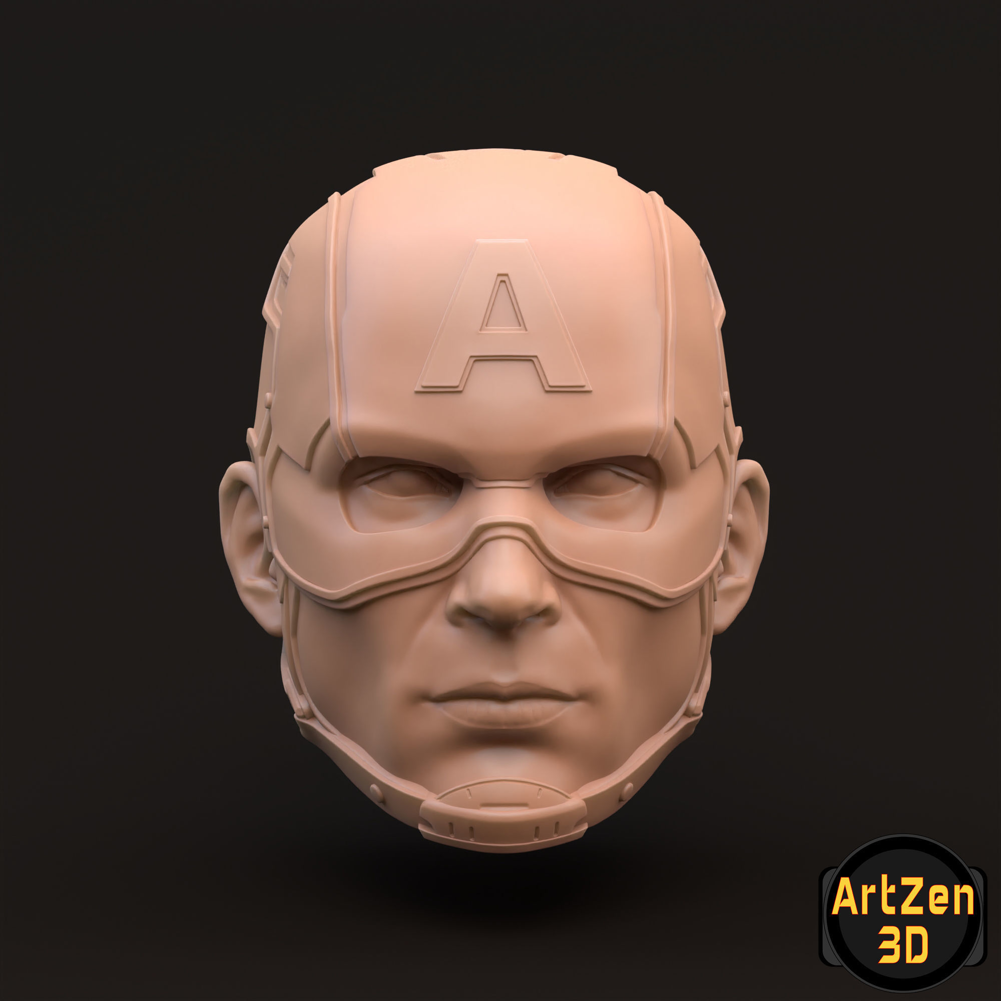Captain America Steve Rogers 3D printable for action figures 3D print model_8
