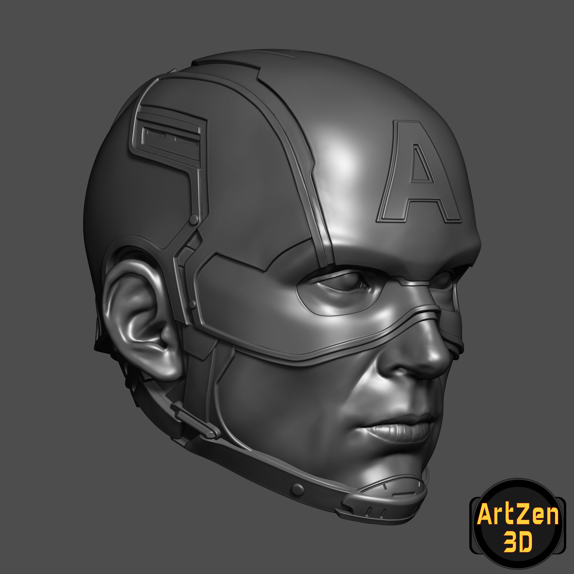 Captain America Steve Rogers 3D printable for action figures 3D print model_24