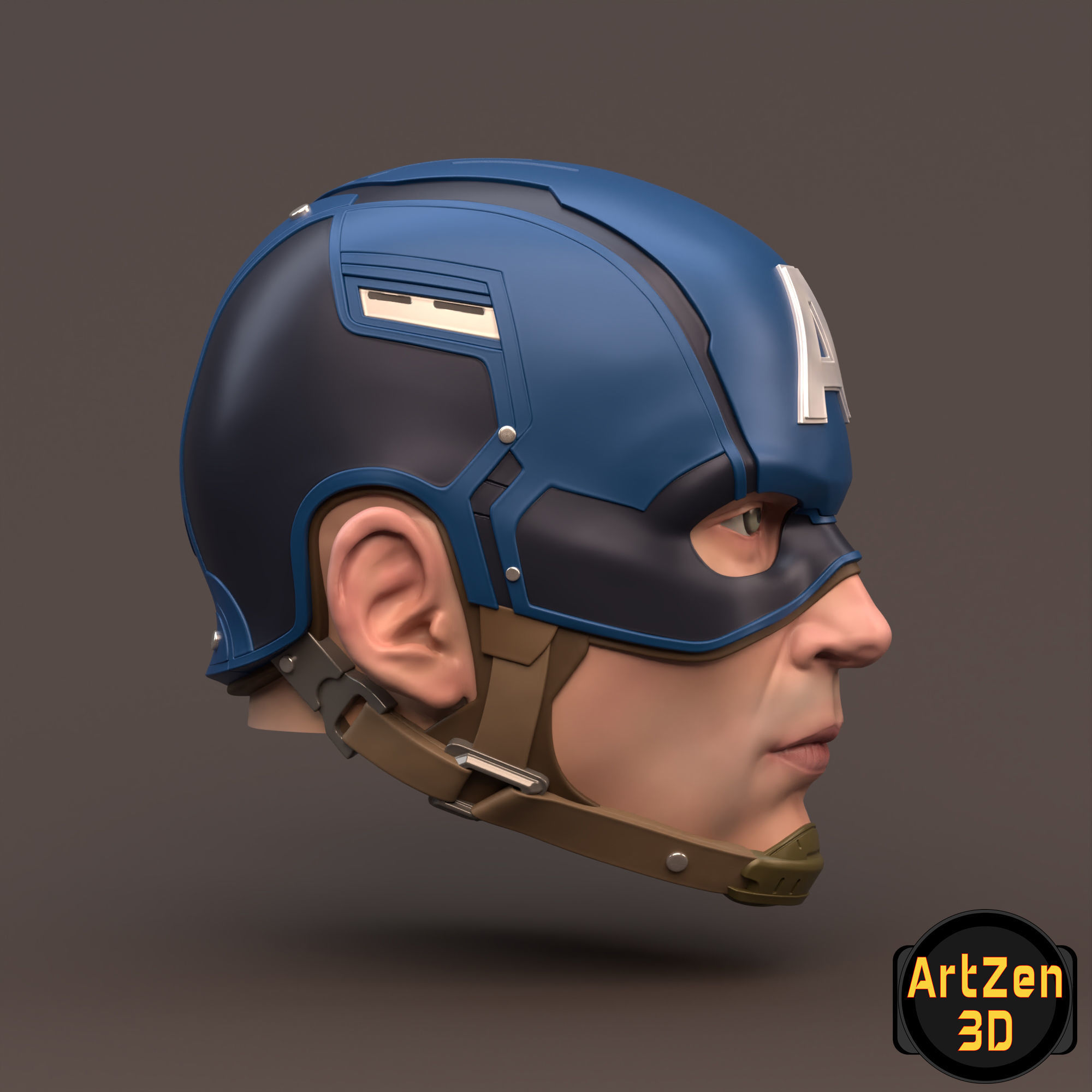 Captain America Steve Rogers 3D printable for action figures 3D print model_2