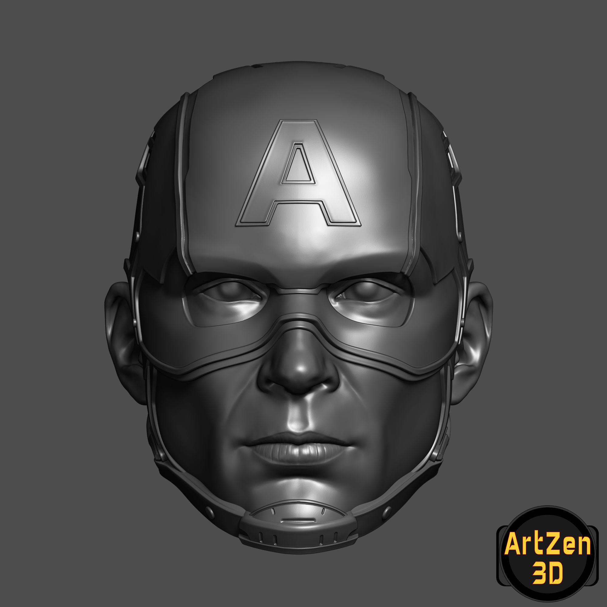 Captain America Steve Rogers 3D printable for action figures 3D print model_25