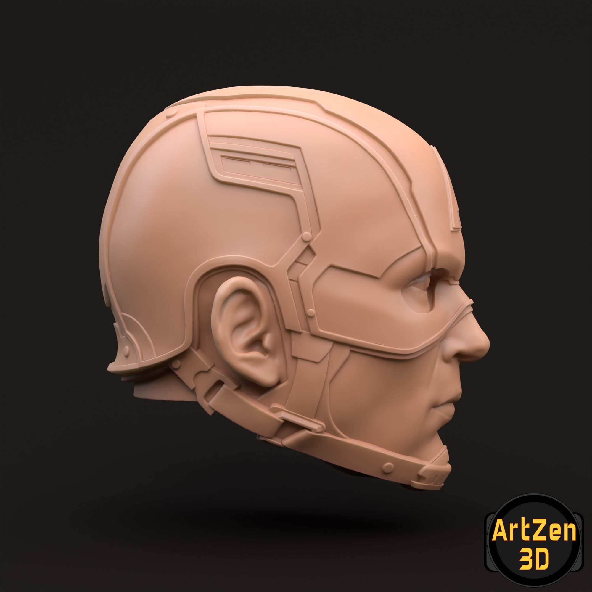 Captain America Steve Rogers 3D printable for action figures 3D print model_10