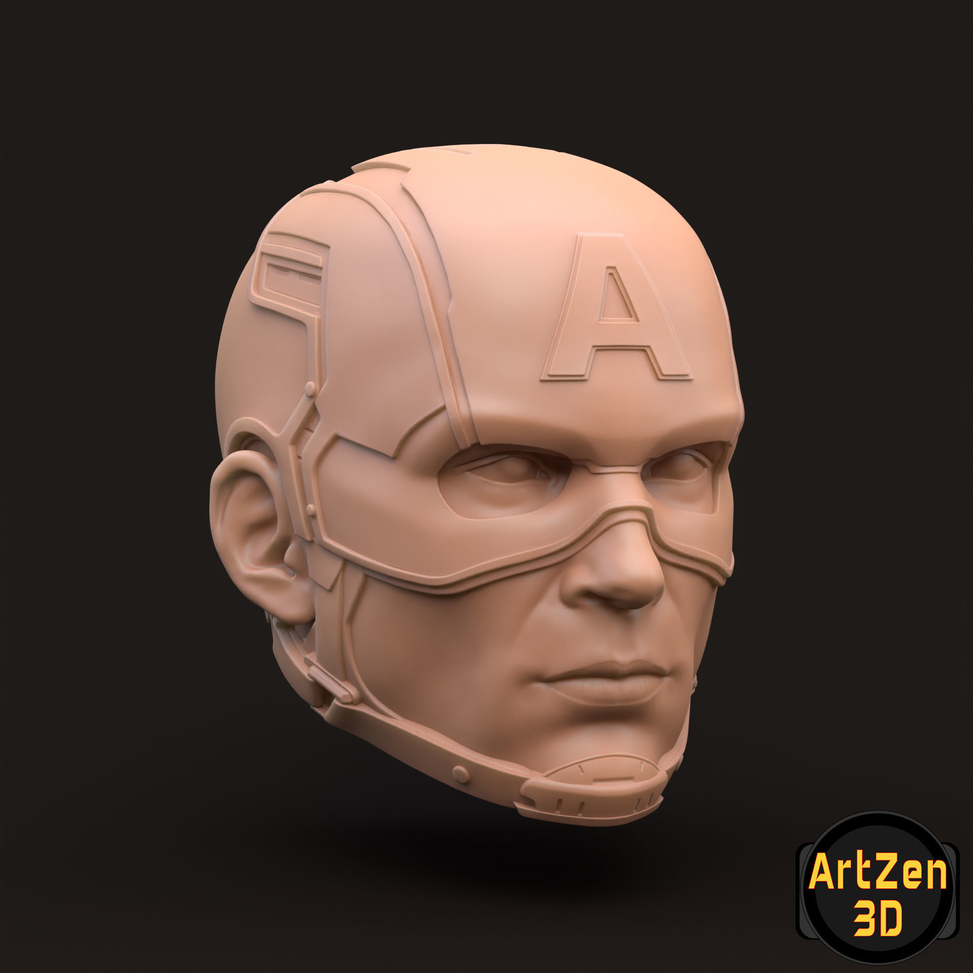 Captain America Steve Rogers 3D printable for action figures 3D print model_9