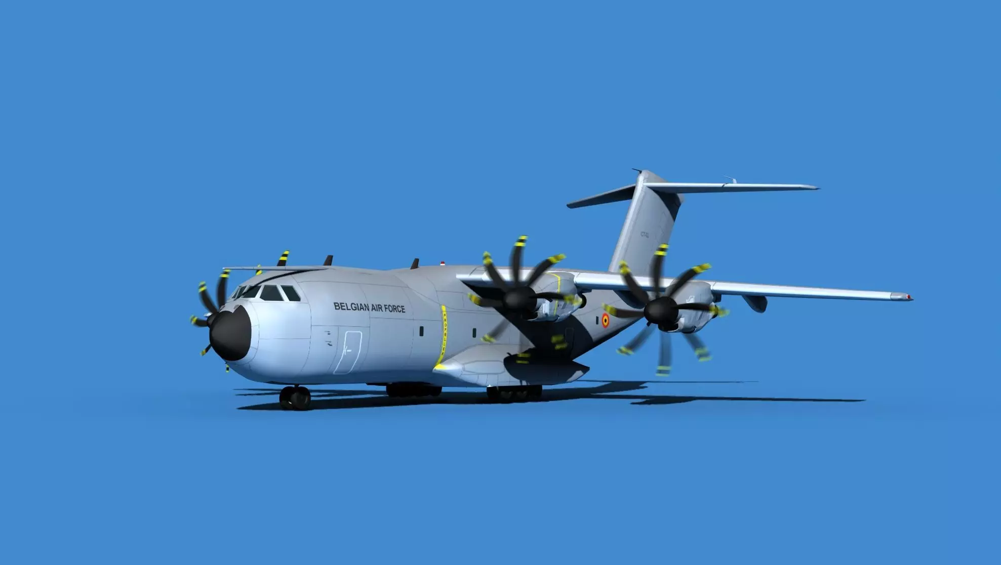 Airbus A-400M Atlas V04 Belgium 3D model_0