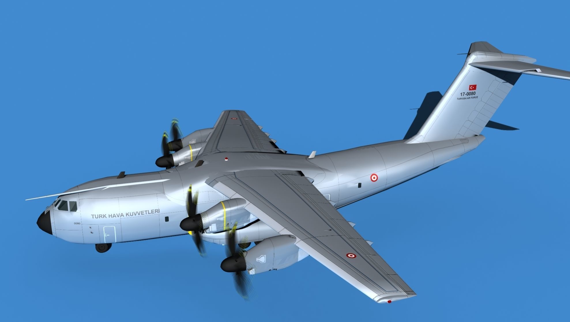 Airbus A-400M Atlas V06 Turkey 3D model_9