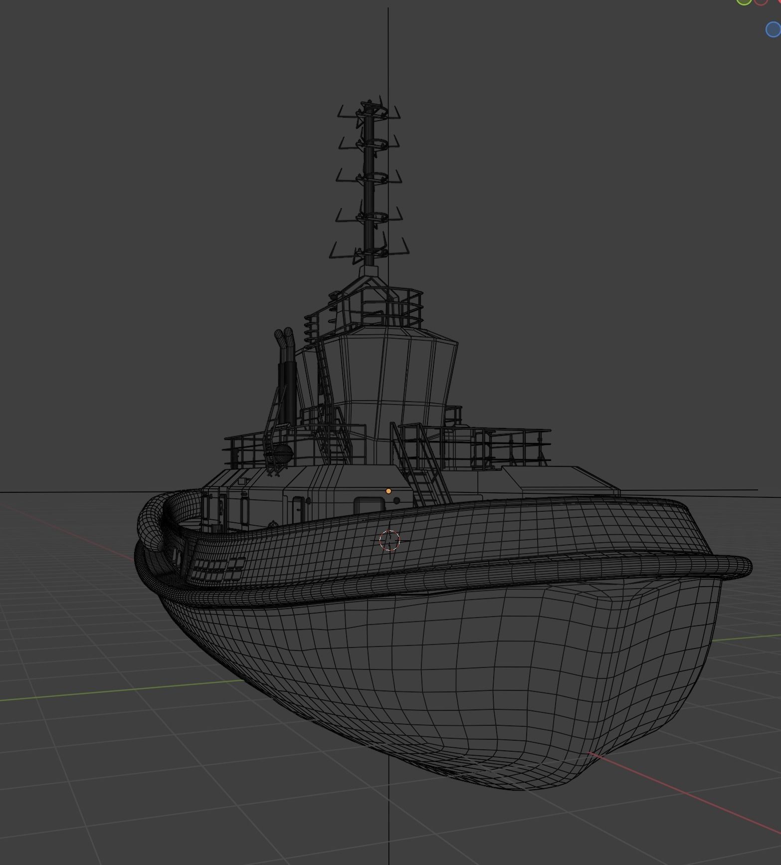 Ship Tugboat - Model Sparky 3D model_14