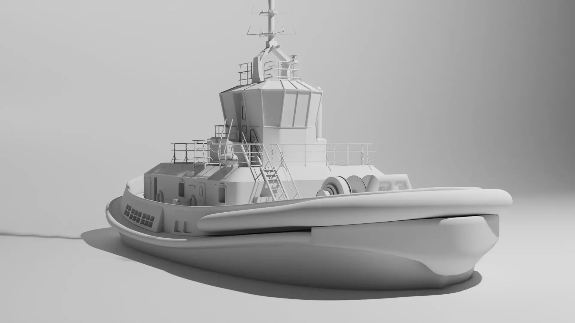 Ship Tugboat - Model Sparky 3D model_0