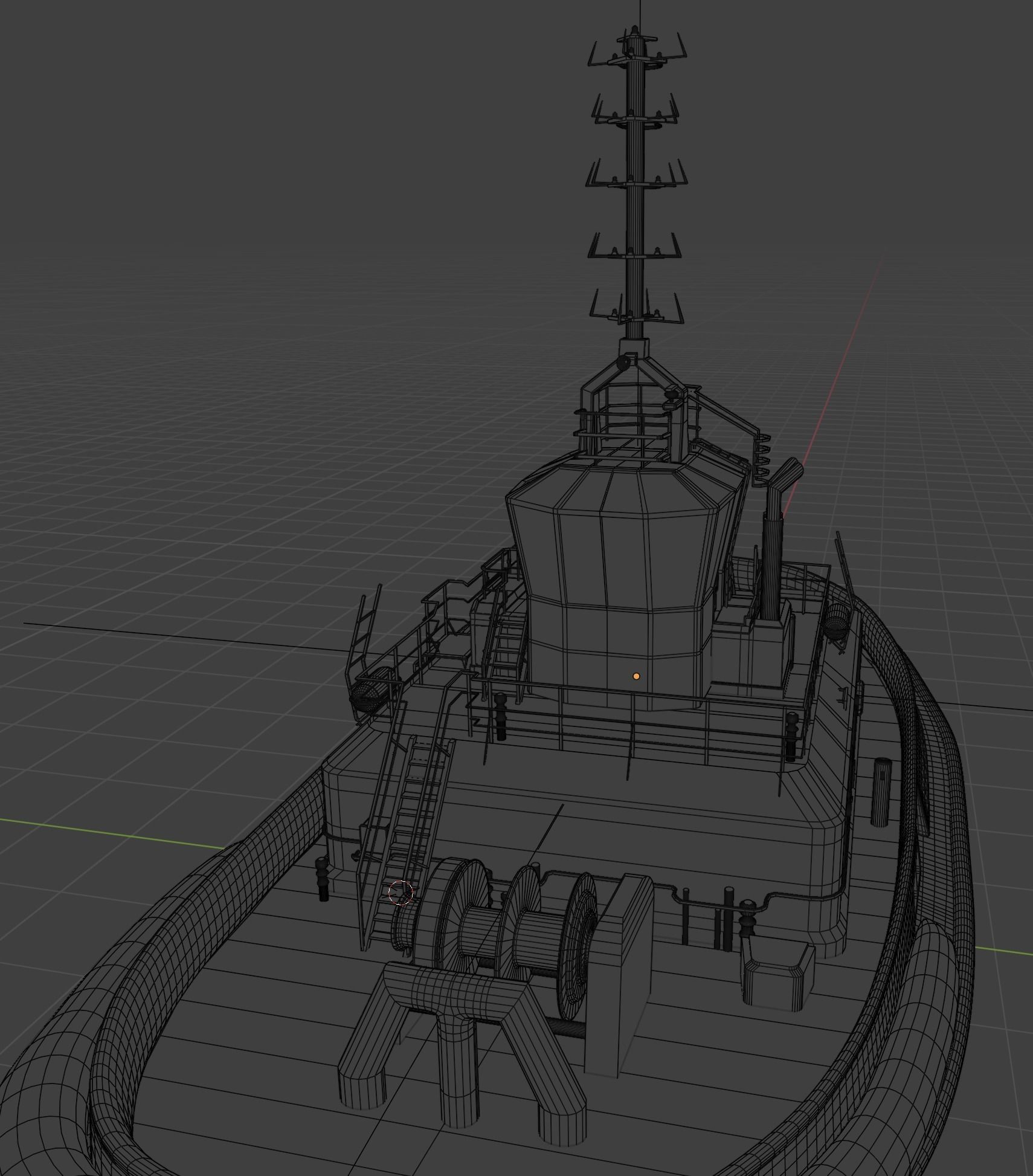 Ship Tugboat - Model Sparky 3D model_21