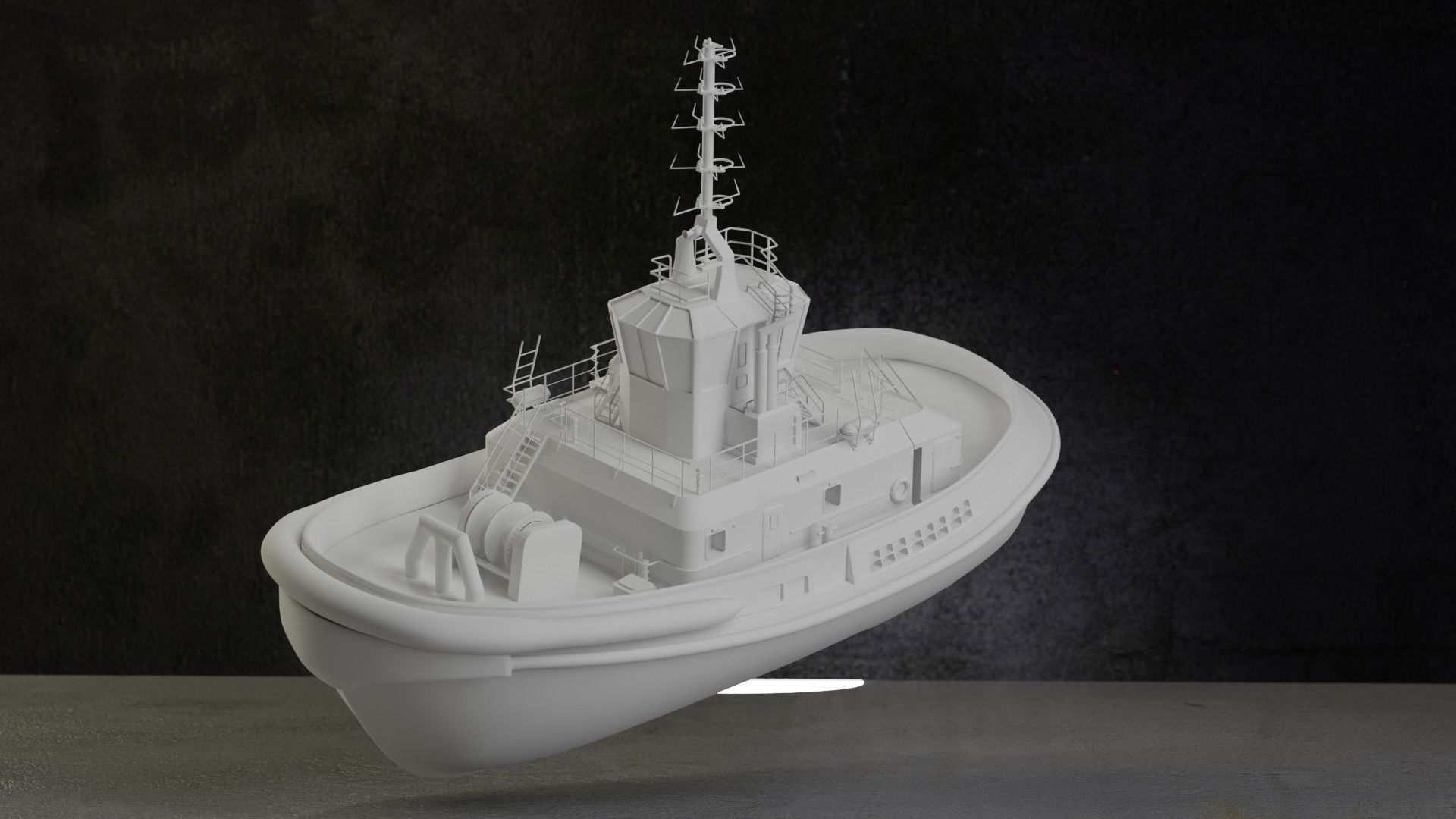 Ship Tugboat - Model Sparky 3D model_13