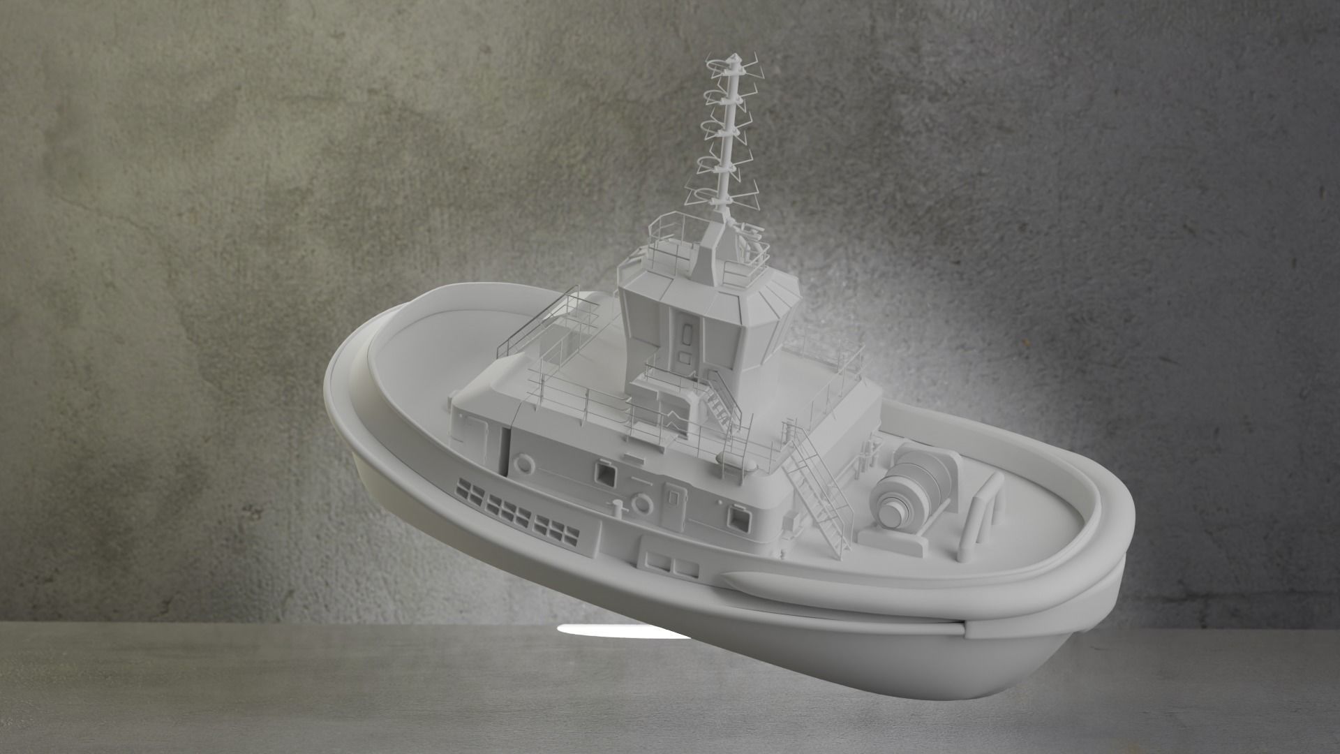 Ship Tugboat - Model Sparky 3D model_12