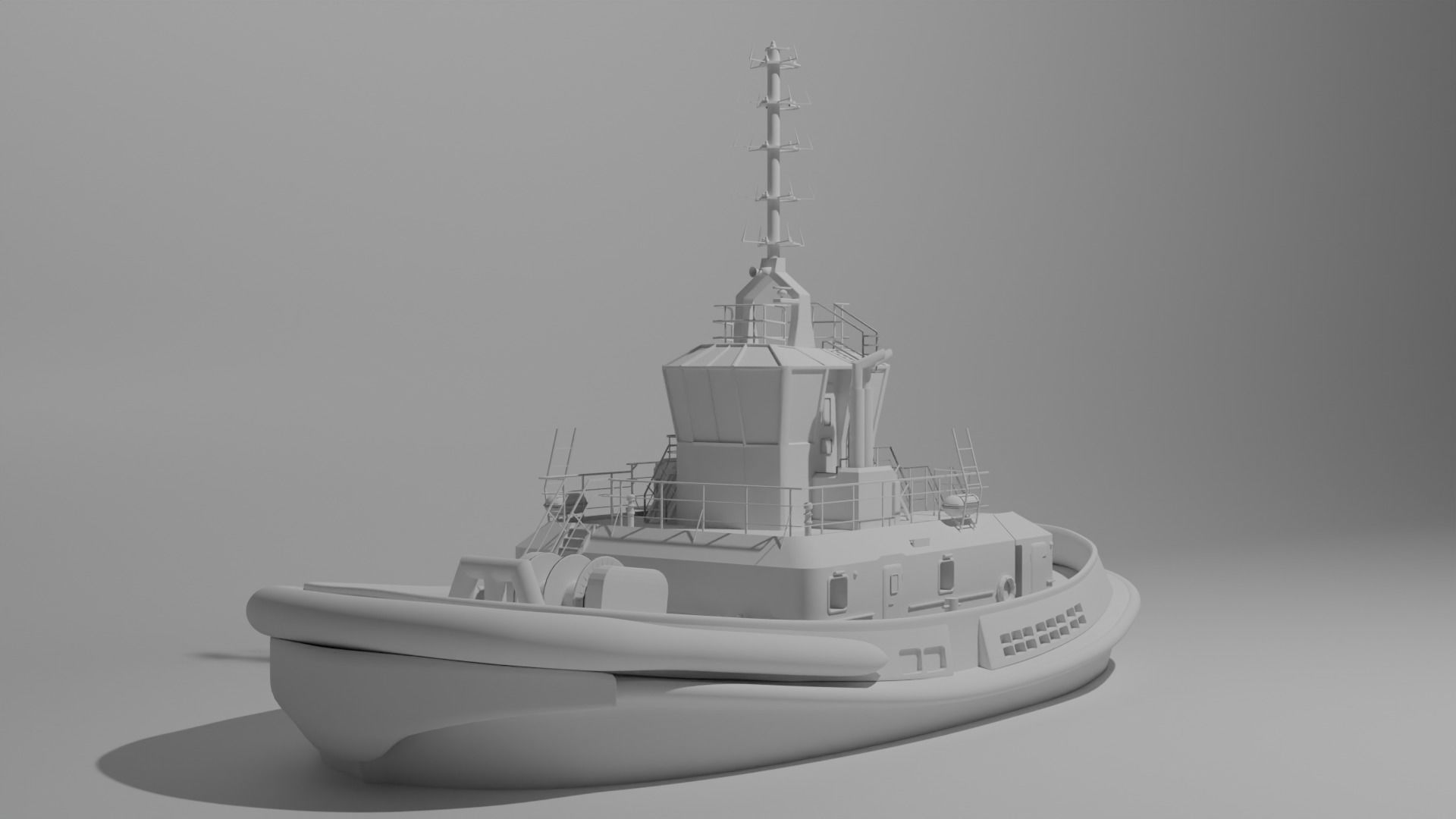 Ship Tugboat - Model Sparky 3D model_2