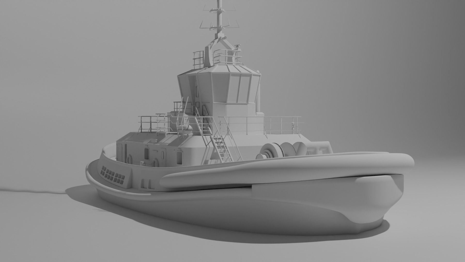 Ship Tugboat - Model Sparky 3D model_1