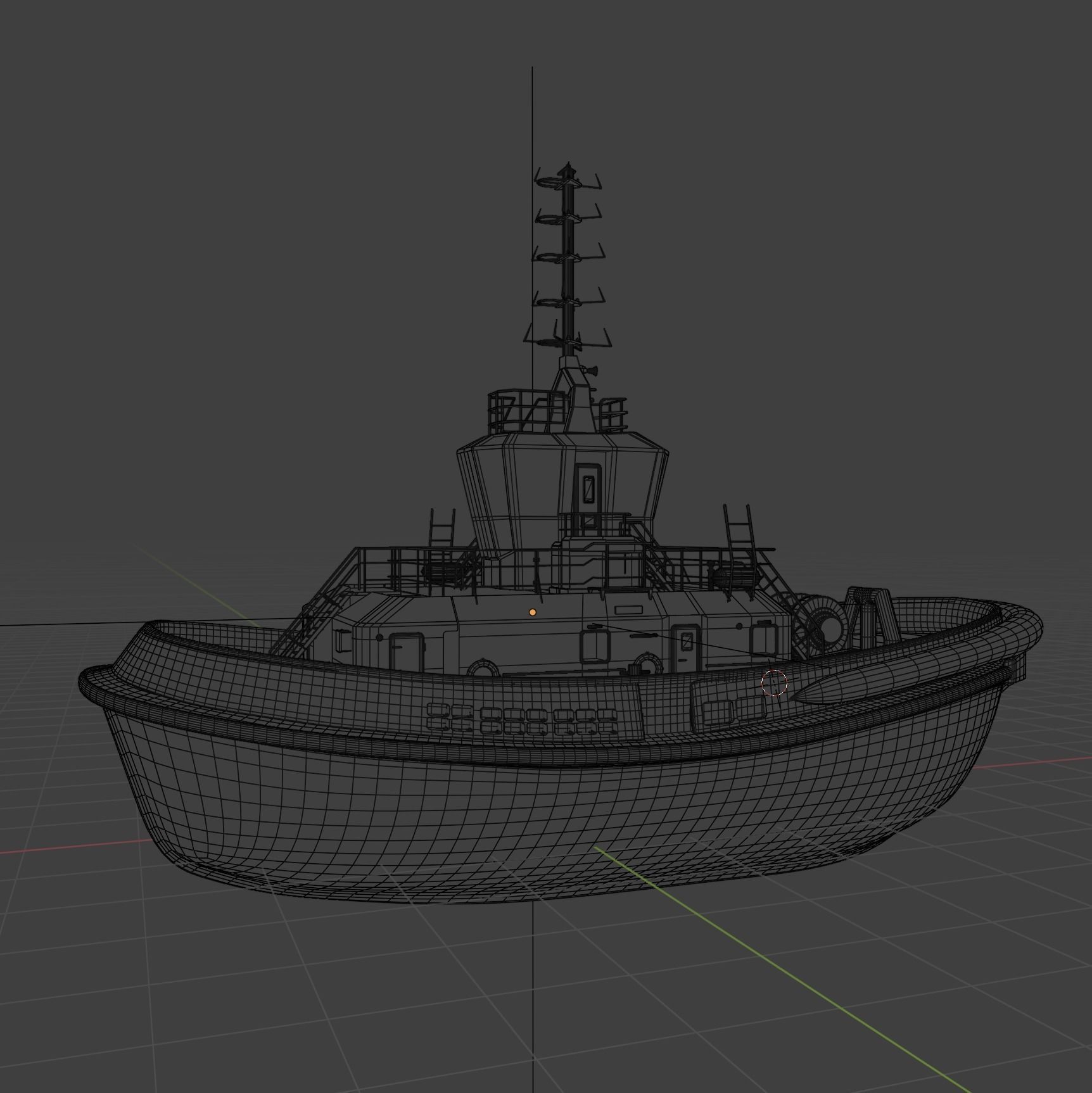 Ship Tugboat - Model Sparky 3D model_15
