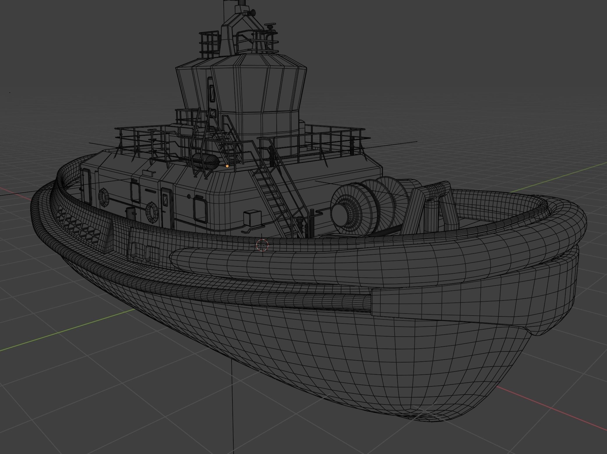 Ship Tugboat - Model Sparky 3D model_18