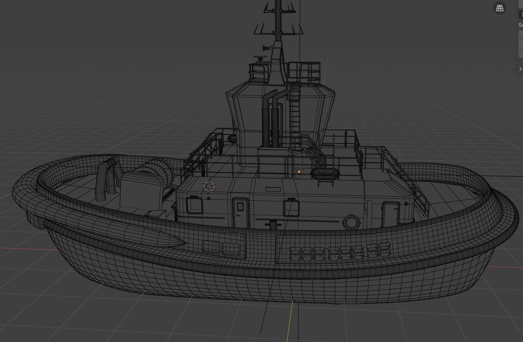 Ship Tugboat - Model Sparky 3D model_20