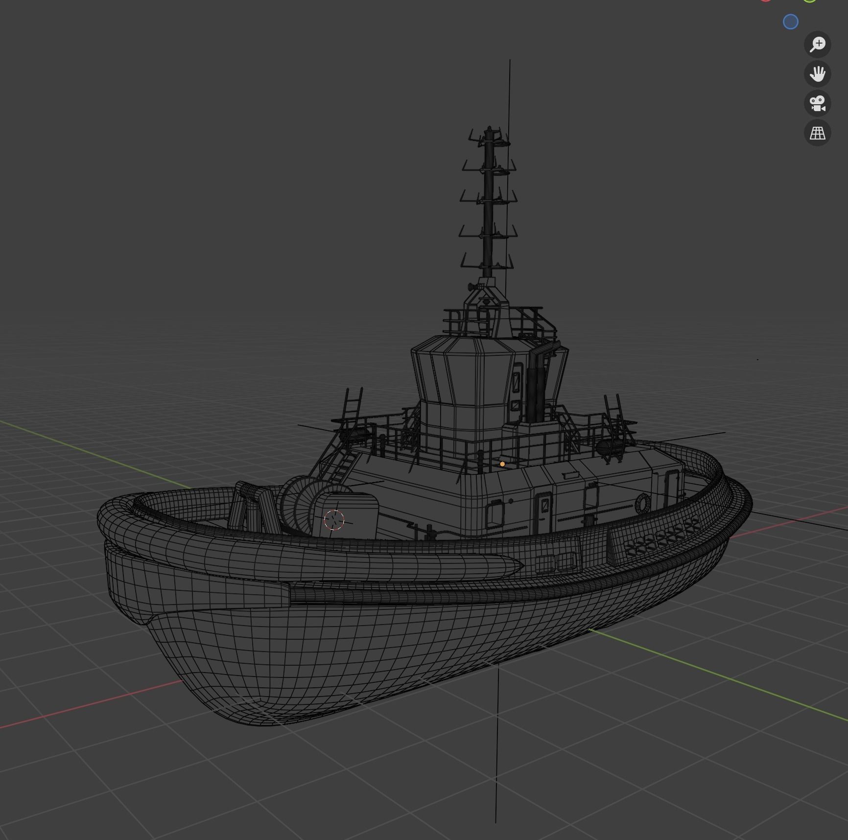 Ship Tugboat - Model Sparky 3D model_16