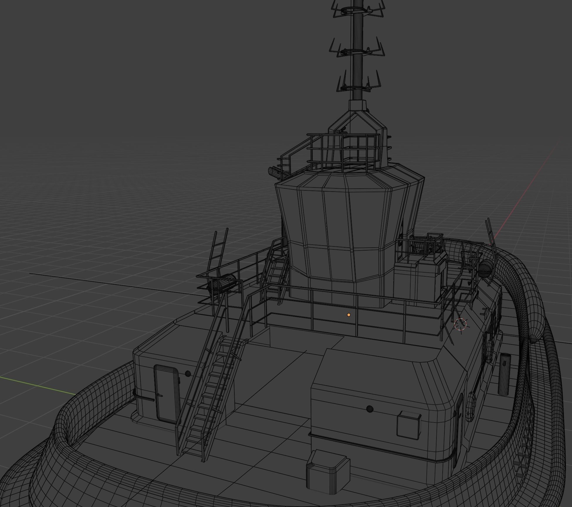 Ship Tugboat - Model Sparky 3D model_19