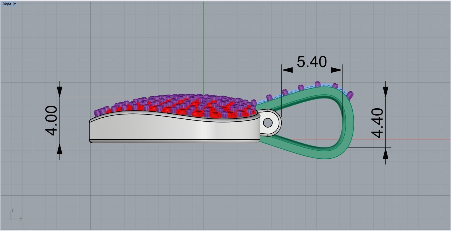 Broken heart pendant model 620 3D print model_9