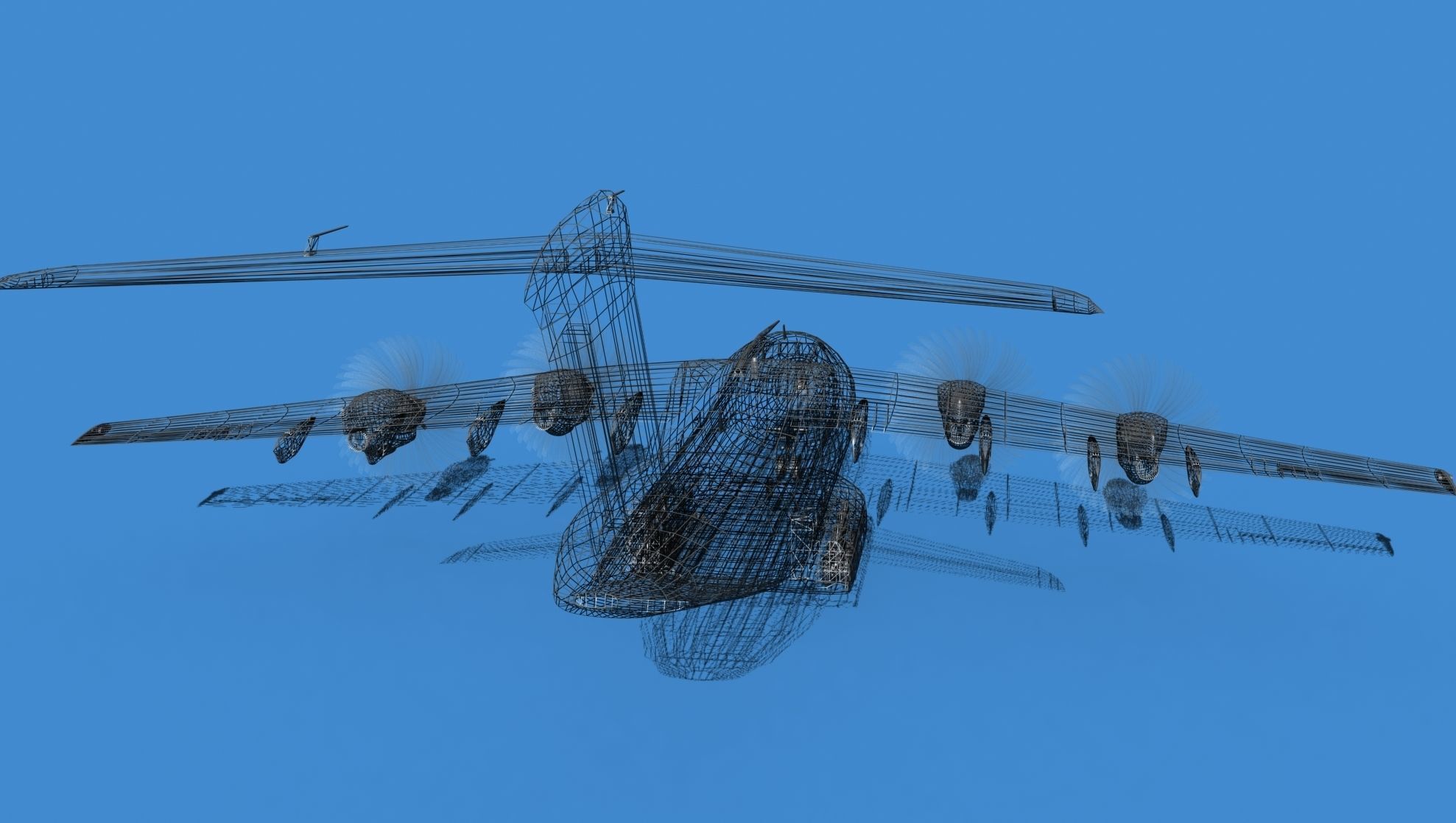 Airbus A-400M Atlas V10 Indonesia 3D model_14