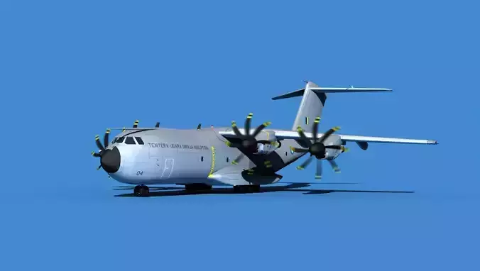 Airbus A-400M Atlas V11 Malaysia 3D model